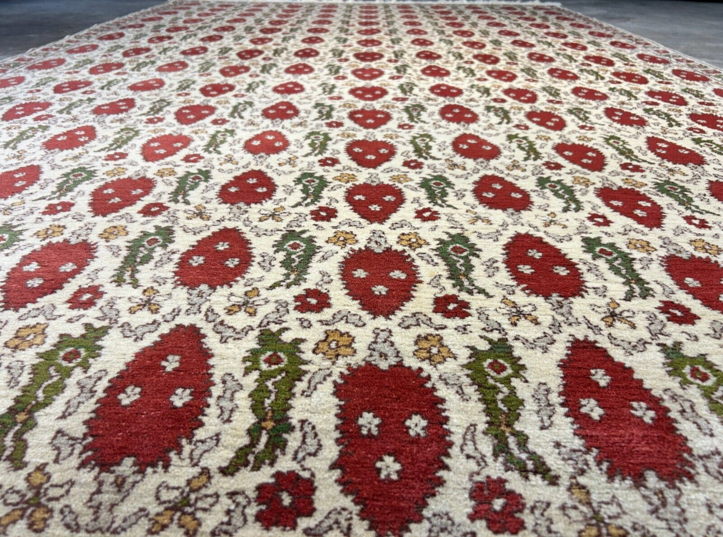 6'1"x9'2" Hand-Knotted 100% Wool Pile Turkish Carpet - Area Rug