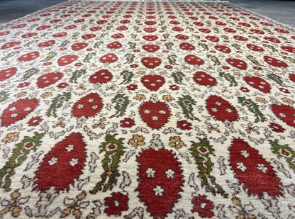 6'1"x9'2" Hand-Knotted 100% Wool Pile Turkish Carpet - Area Rug