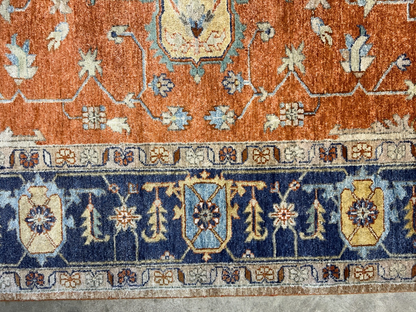 9'x12' Hand-Knotted 100%  Wool Pile IndoSerapi Rug