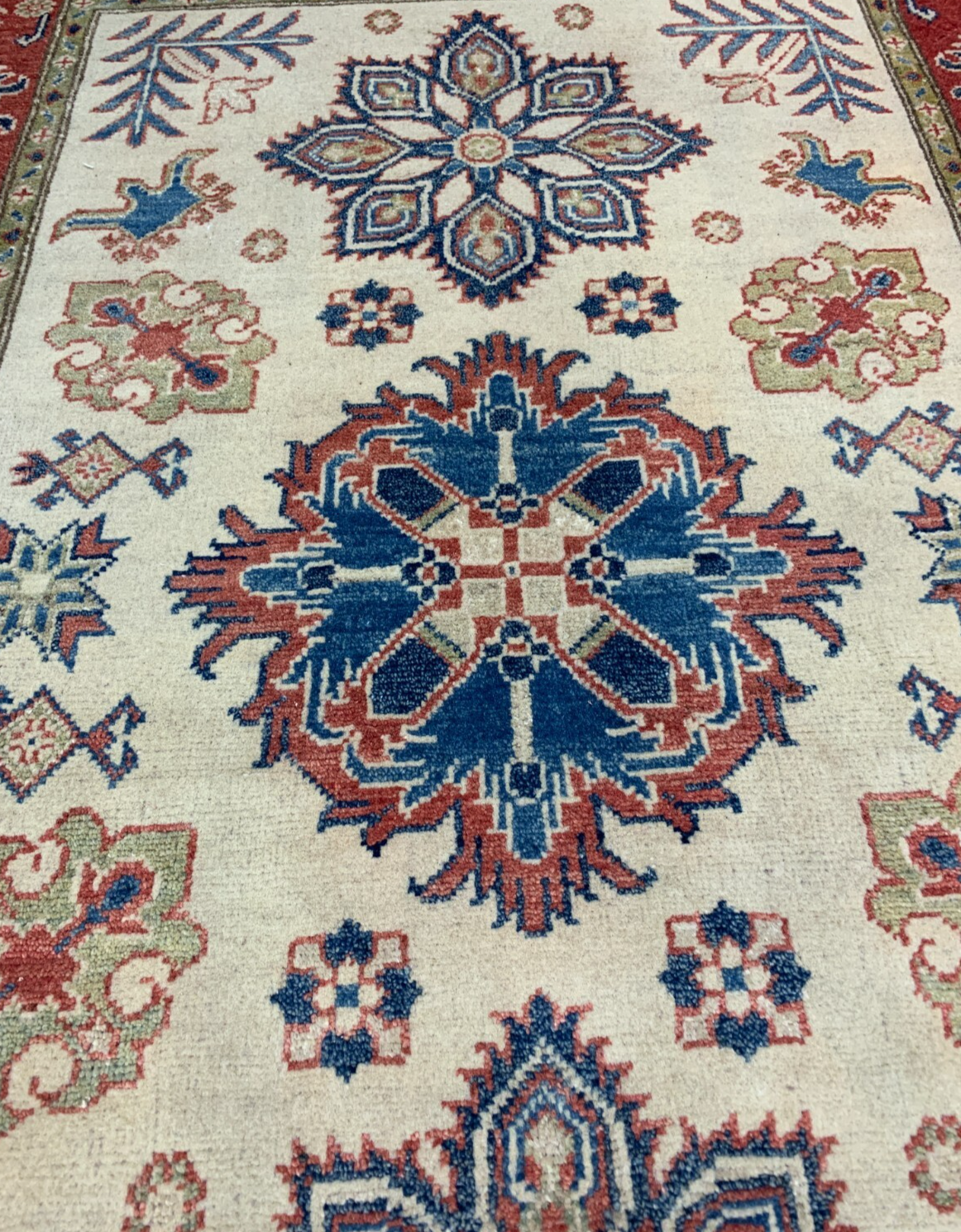 4'0'' x 6'0'' Hand-Knotted 100% Wool Pile Carpet - Oriental Area Rug