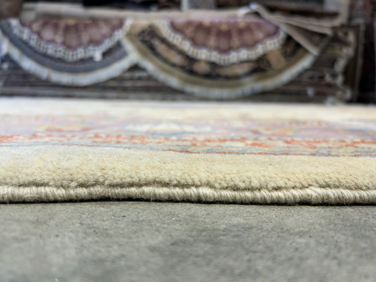 7’10”x9’6” Hand-Knotted 100% Wool Pile Oriental Area Rug - Carpet