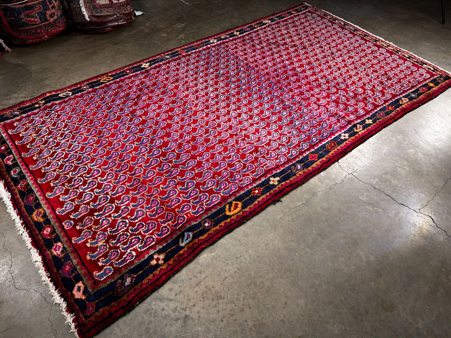 4'2" x 8'1" Hand-Knotted 100% Wool Carpet - Bidjare Area Rug