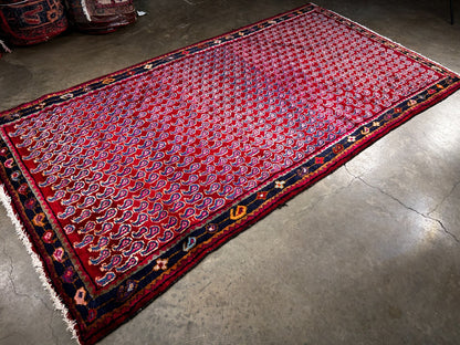 4'2" x 8'1" Hand-Knotted 100% Wool Carpet - Bidjare Area Rug