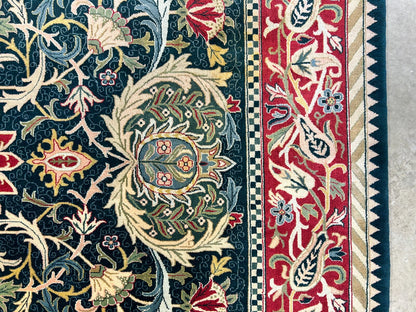 9'x12' Hand-Knotted 100% Wool Pile Oriental Rug