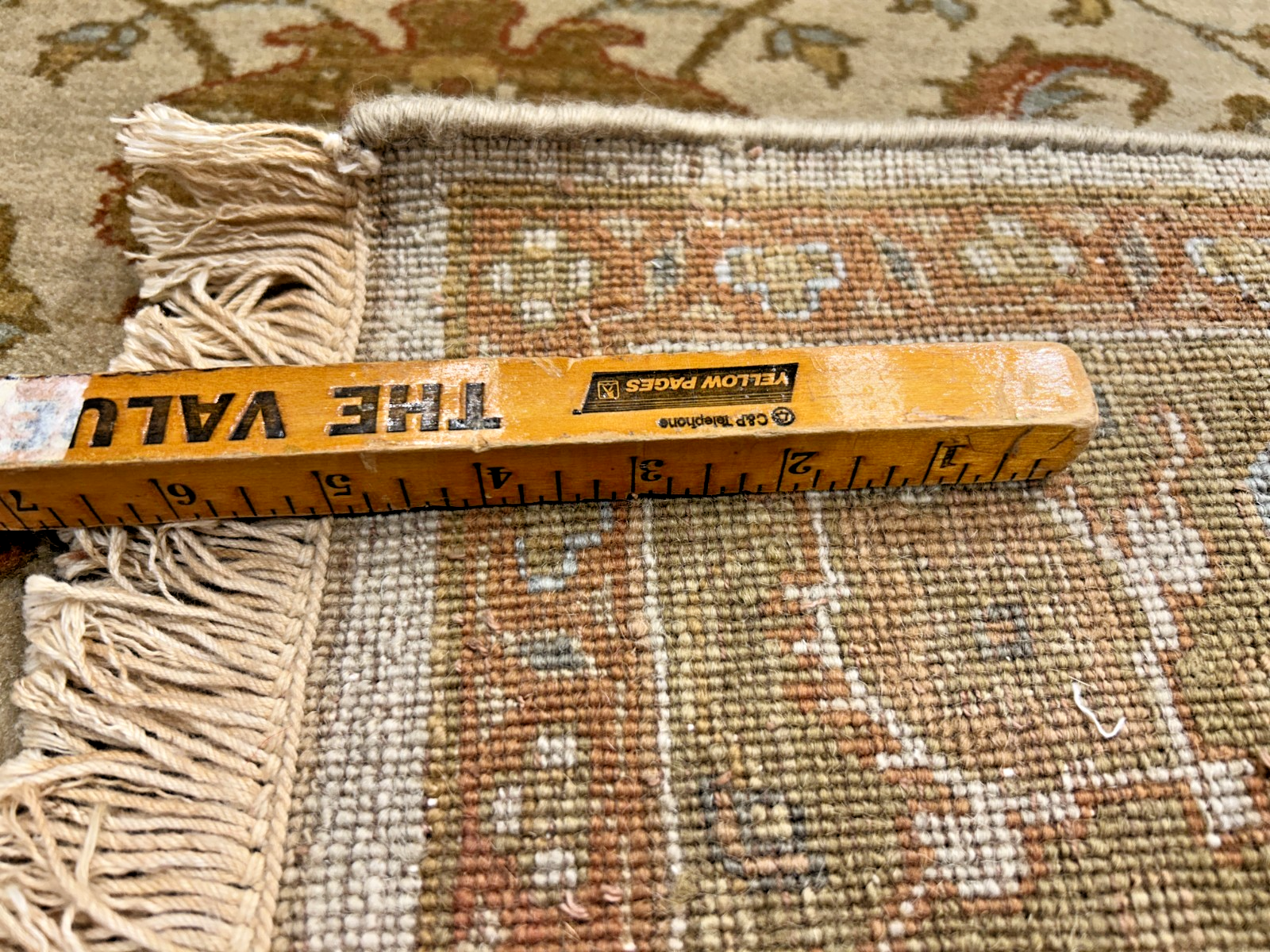 4'2"x6' Fine Hand-Knotted 100% Wool Pile All-Over Area Rug - Carpet