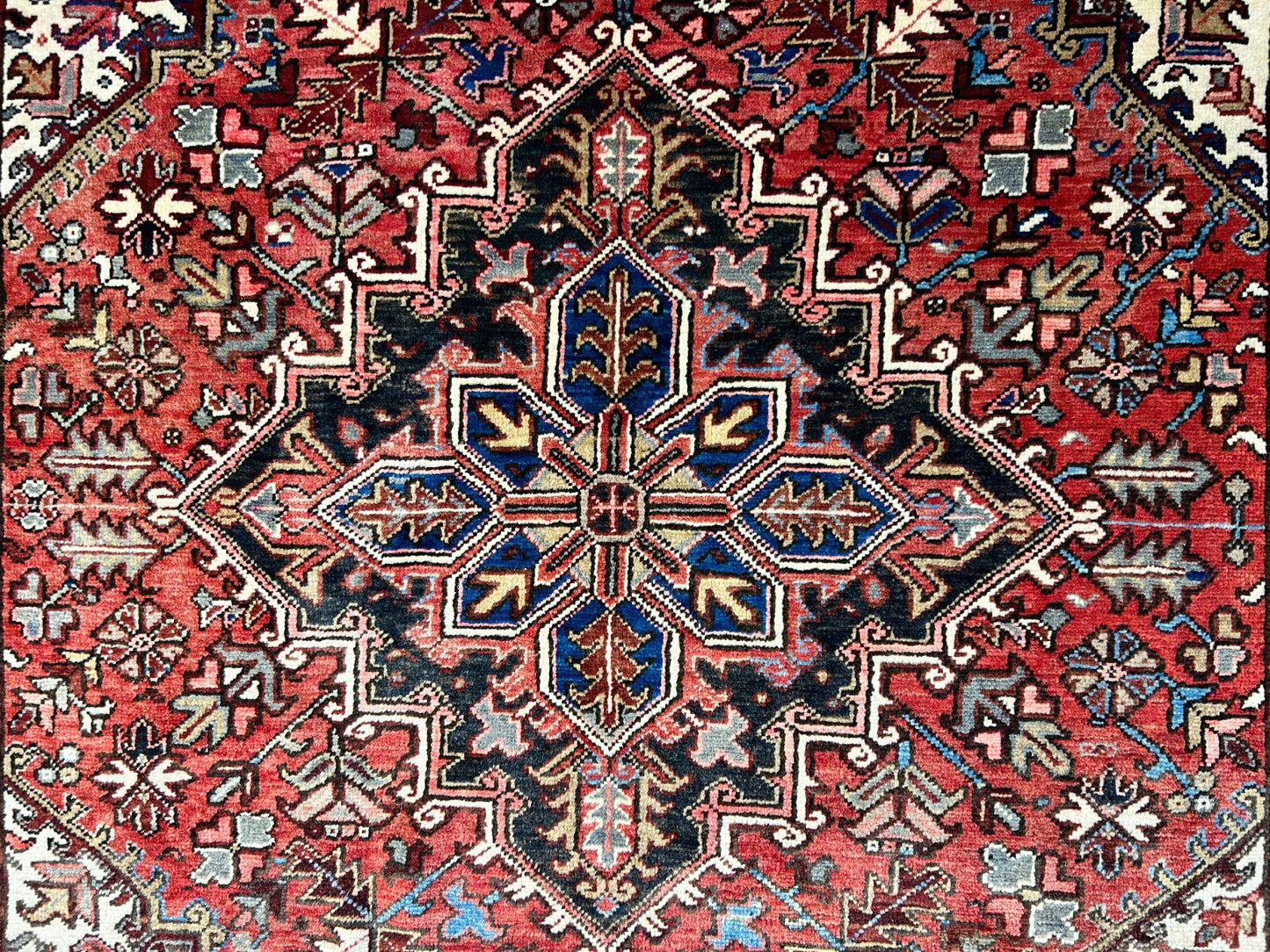 6'7"x9'7" Hand-Knotted 100% Lamb Wool Herize Carpet - Area Rug