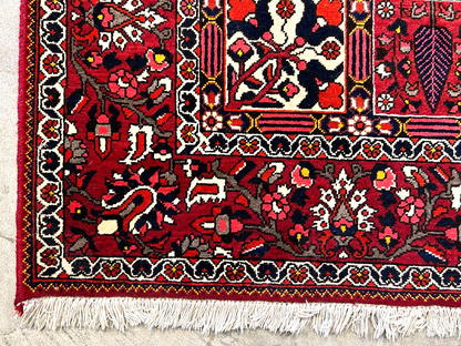 6'11"x10'3" Hand-Knotted 100% Lamb Wool Bakhtiarie Carpet - Area Rug