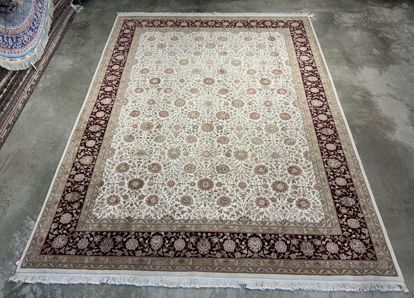 9'x12' Very Fine Hand-Knotted 100% Lamb Wool Pile PakPersian Rug