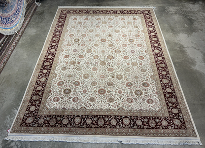 9'x12' Very Fine Hand-Knotted 100% Lamb Wool Pile PakPersian Rug