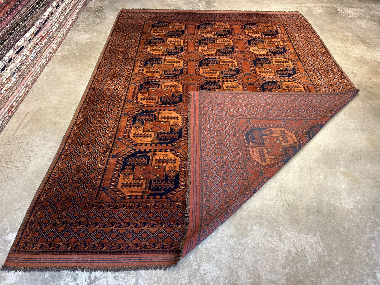8'8"x12'1" Hand-Knotted 100%  Wool Pile Bokhara Rug