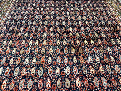 8'x11' Hand-Knotted 100% Wool Pile Hereke Area Rug - Carpet