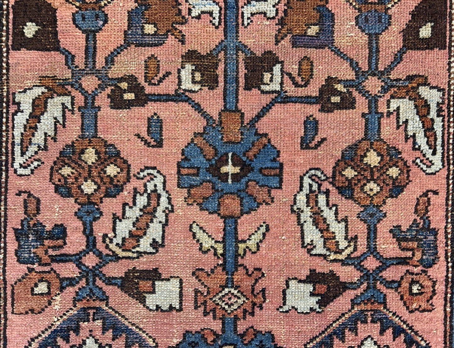 3’3”x6’ Antique Hand-Knotted 100% Wool Pile Hamadane Area Rug - Carpet