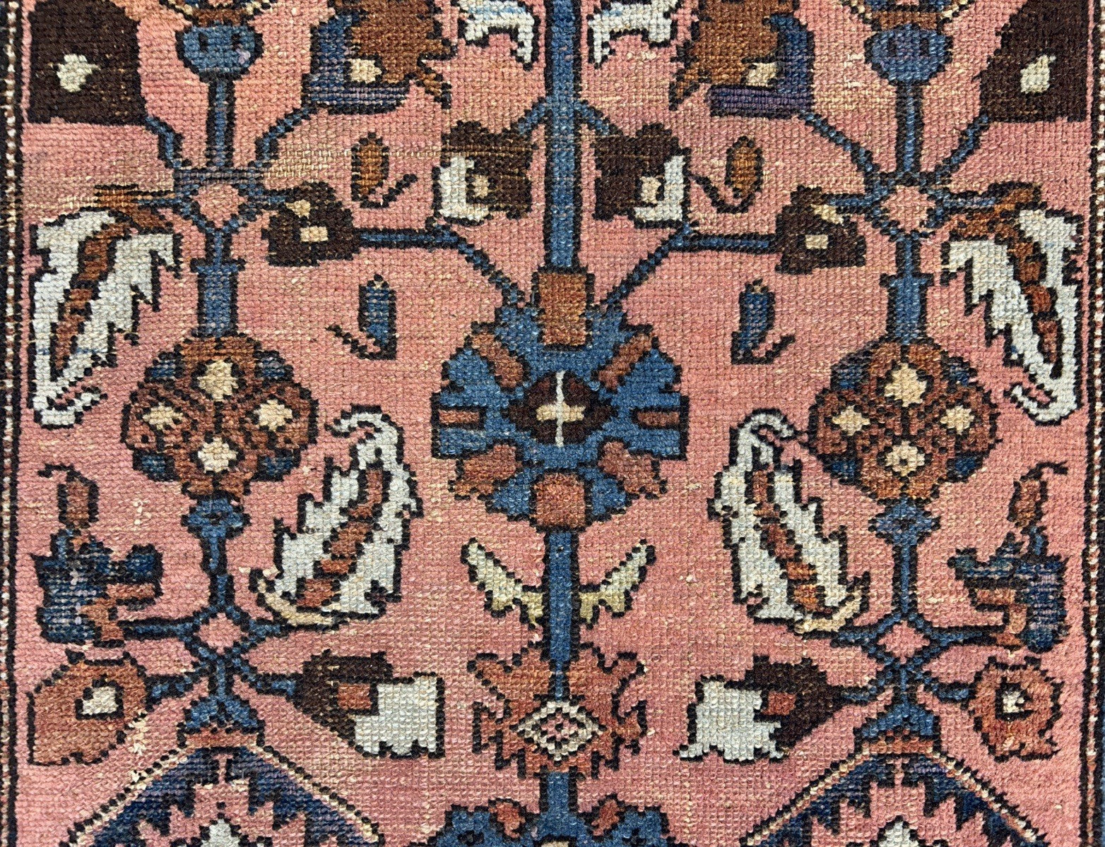 3’3”x6’ Antique Hand-Knotted 100% Wool Pile Hamadane Area Rug - Carpet