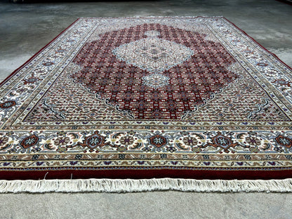 5'8"x7'8" Hand-Knotted 100% Wool Pile Tabrize Design Carpet - Area Rug