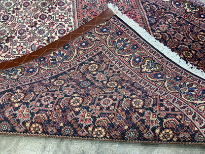 3'8"x6'1" Hand-Knotted 100% Wool Pile Bijare Carpet - Area Rug