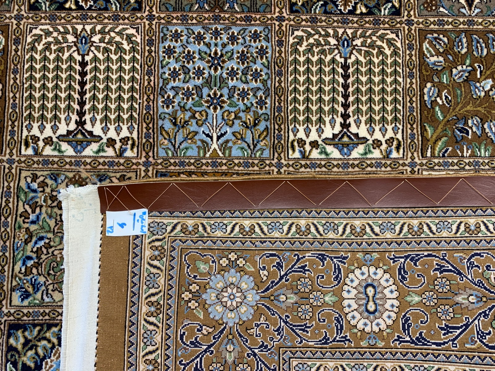 4'6"x7' Fine Hand-Knotted 100% Wool Pile Qume Rug