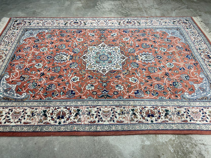 6'0"x9'1" Hand-Knotted 100% Wool Pile SinoPersian Carpet - Area Rug