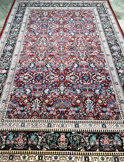 5'9"x8'9" Hand-Knotted 100% Wool Pile SinoPersian Carpet - Area Rug