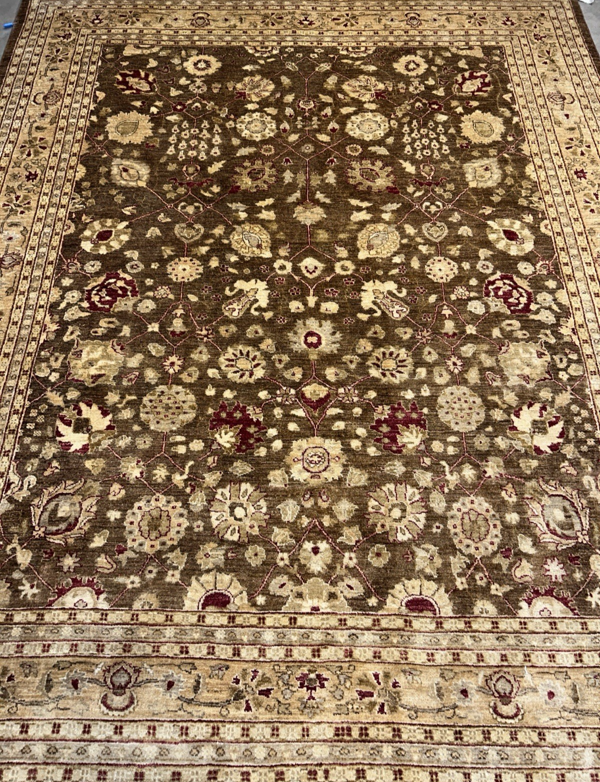 8’1”x9’11” Hand-Knotted 100% Wool Pile Oriental Area Rug - Carpet