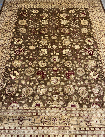 8’1”x9’11” Hand-Knotted 100% Wool Pile Oriental Area Rug - Carpet