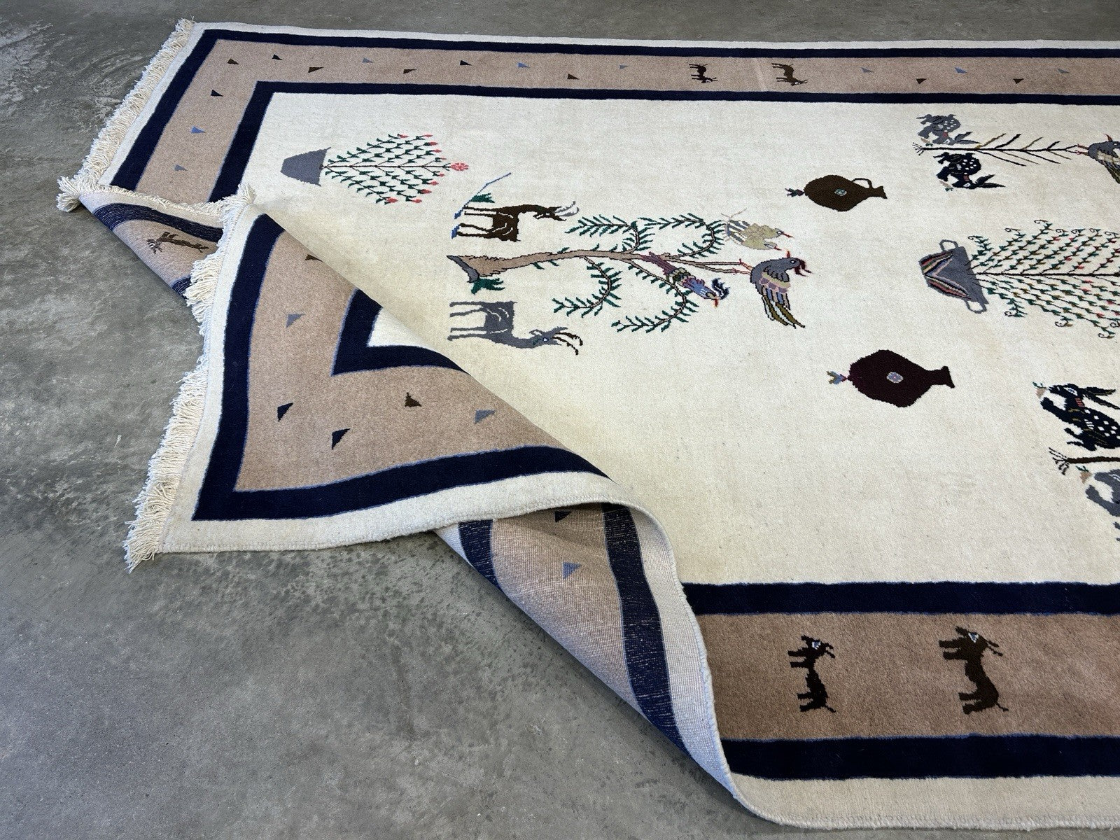 6’5”x9’6” Hand-Knotted 100% Wool Pile Oriental Area Rug - Carpet