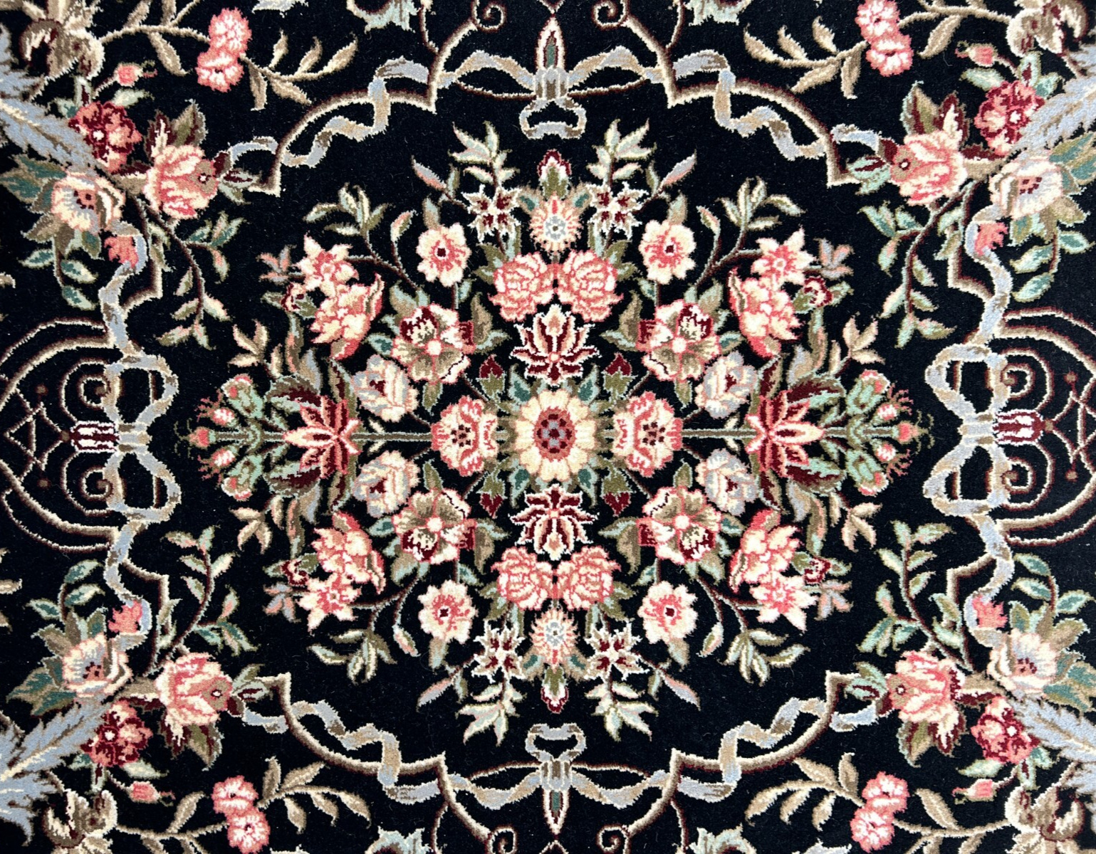 5'6"x8'6'' Hand-Knotted 100% Wool Pile Sino-Persiane Area Rug - Area Carpet