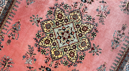 8'4" x 11'10'' Hand-Knotted 100% Wool Pile Romany Area Rug