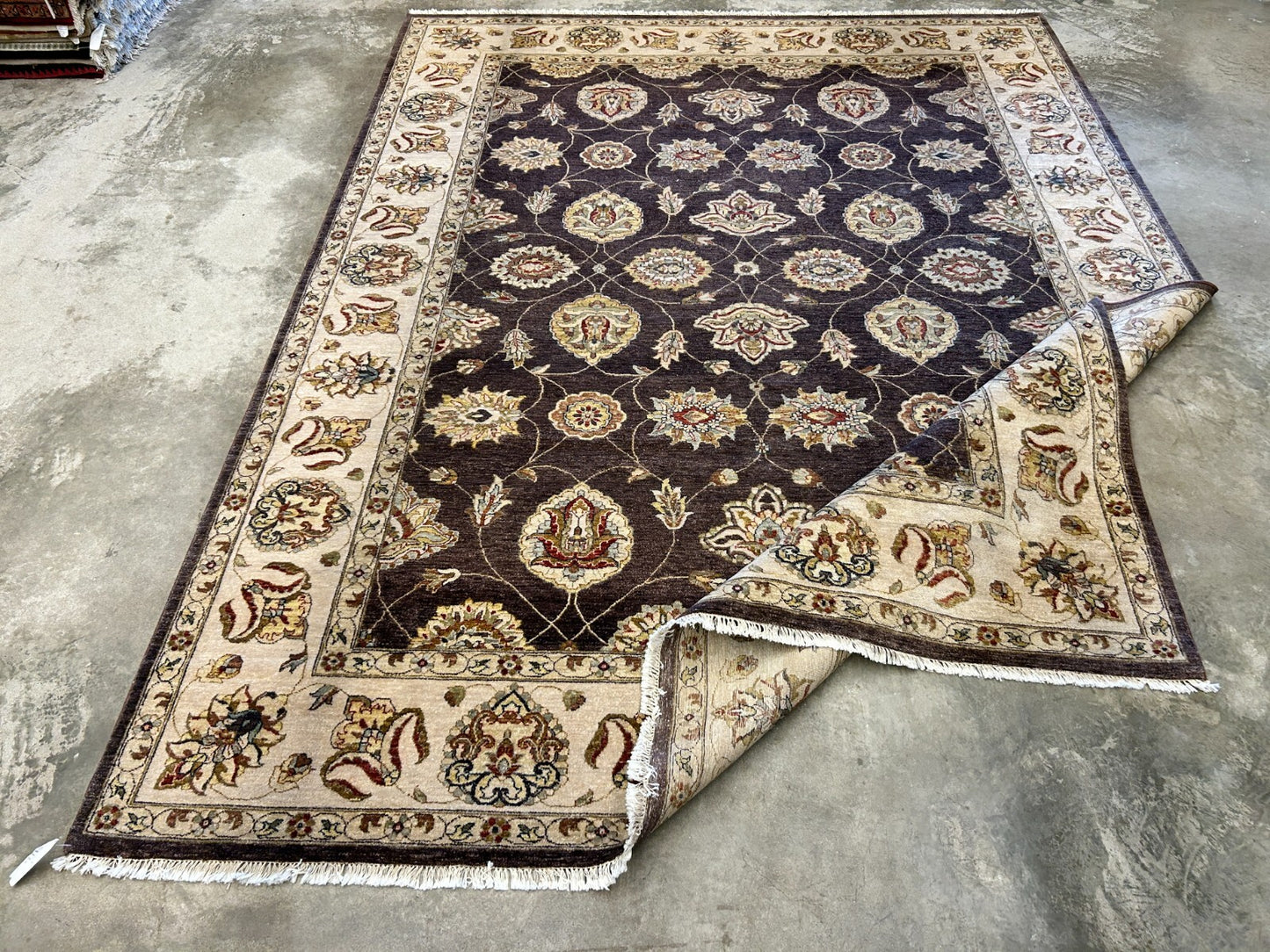 9'x12' Hand-Knotted 100% Wool Pile Lilian Design Carpet - Area Rug