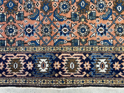 3’4”x5’2” Vintage Hand-Knotted 100% Wool Pile Bidjar Area Rug - Carpet