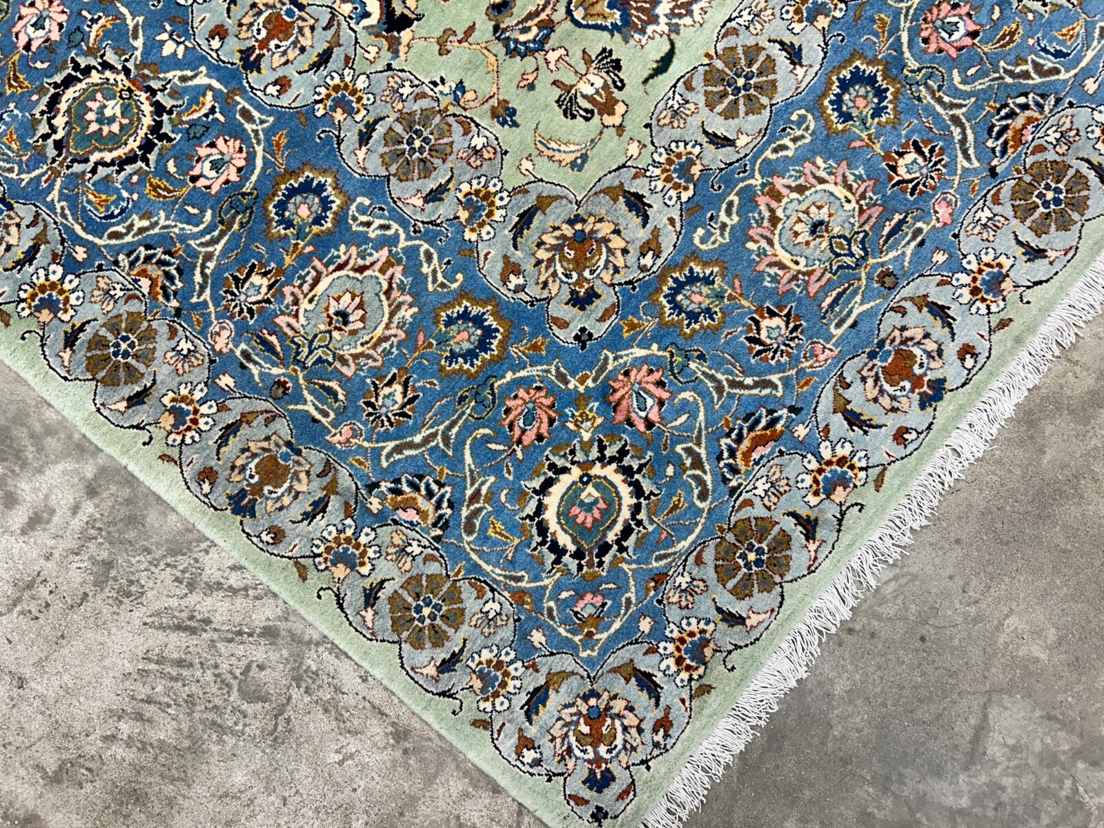 10'6"x14'6" Hand-Knotted 100% Wool Pile Kashane Rug