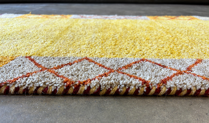 2'x4' Hand-Knotted 100% Wool Pile Gabbeh Rug