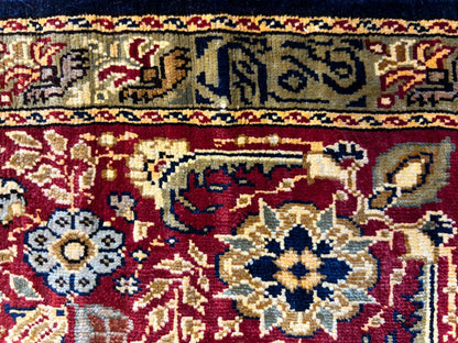 3'x4'5" Exquisite Fine Hand-Knotted 100% Silk Hereke Area Rug