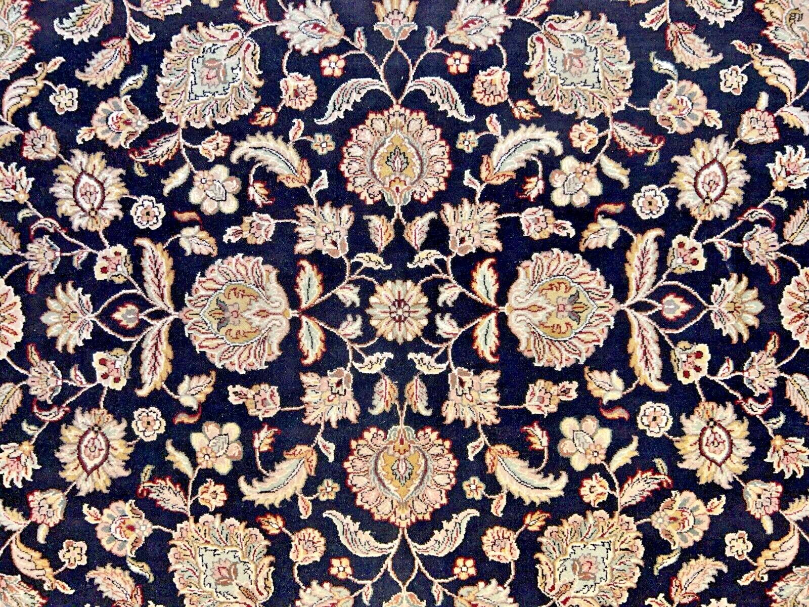 9' x 12' Hand-Knotted 100% Wool Carpet - Indian Agra Area Rug