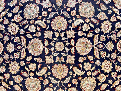 9' x 12' Hand-Knotted 100% Wool Carpet - Indian Agra Area Rug