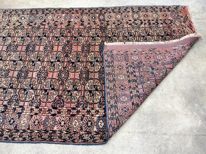 3'4"x5'3" Antique Hand-Knotted 100% Wool Pile Taky Bokhara Rug
