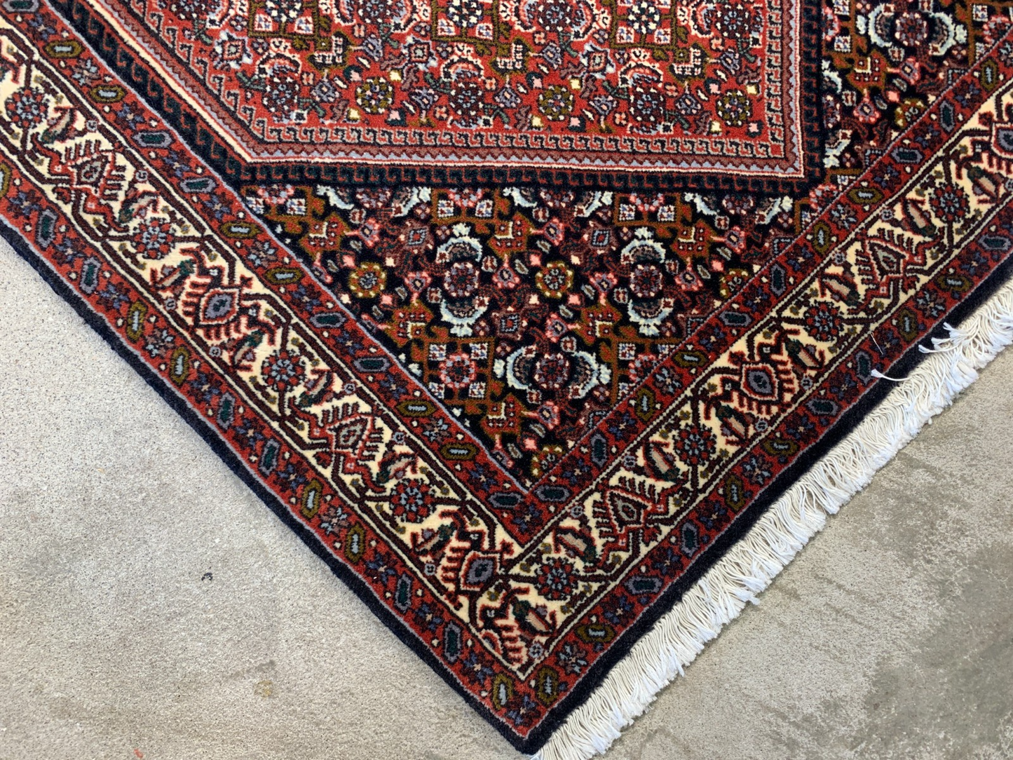 2'11"x4'11'' Hand-Knotted 100% Wool Bidjare Area Rug - Area Carpet
