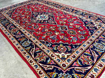 3'3"x5'6'' Hand-Knotted 100% Wool Persiane Kashane Area Rug