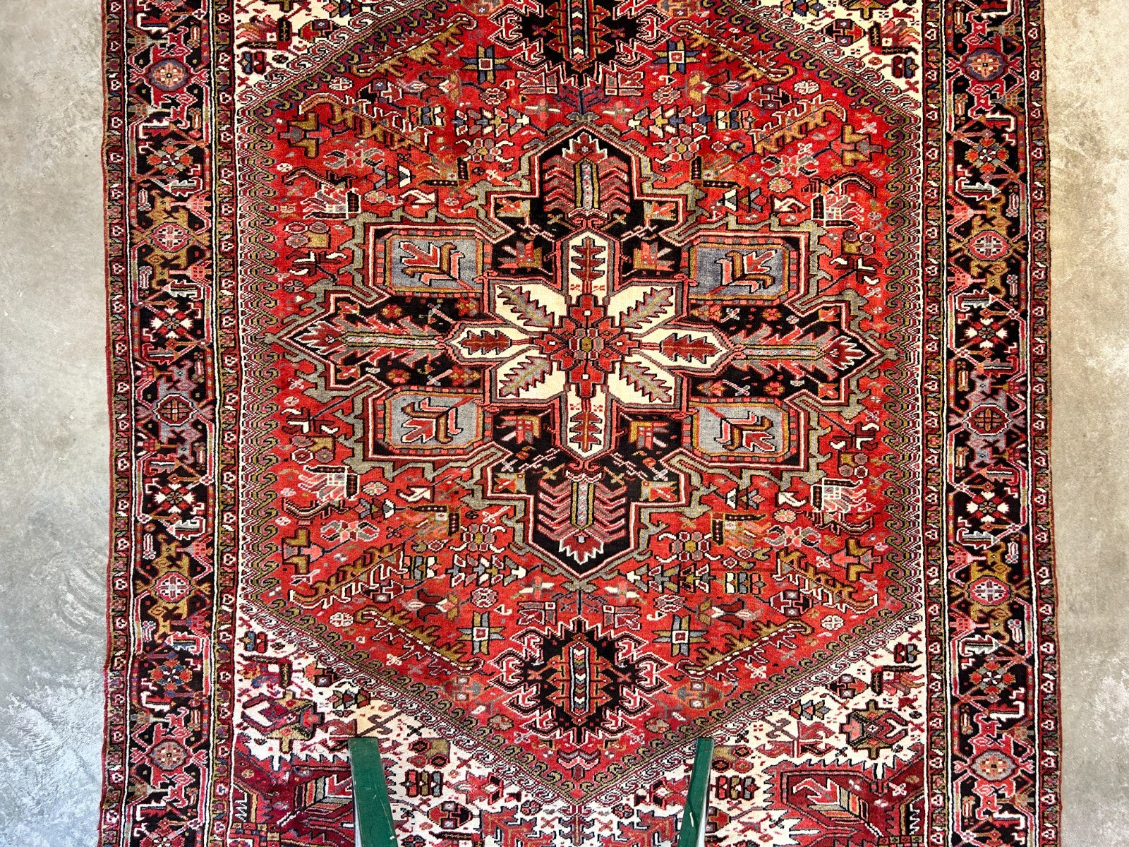 9'x11'5" Hand-Knotted 100% Wool Pile Herize Rug