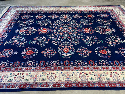 9'x12' Fine Hand-Knotted 100% Lamb Wool Pile SinoPersian Rug