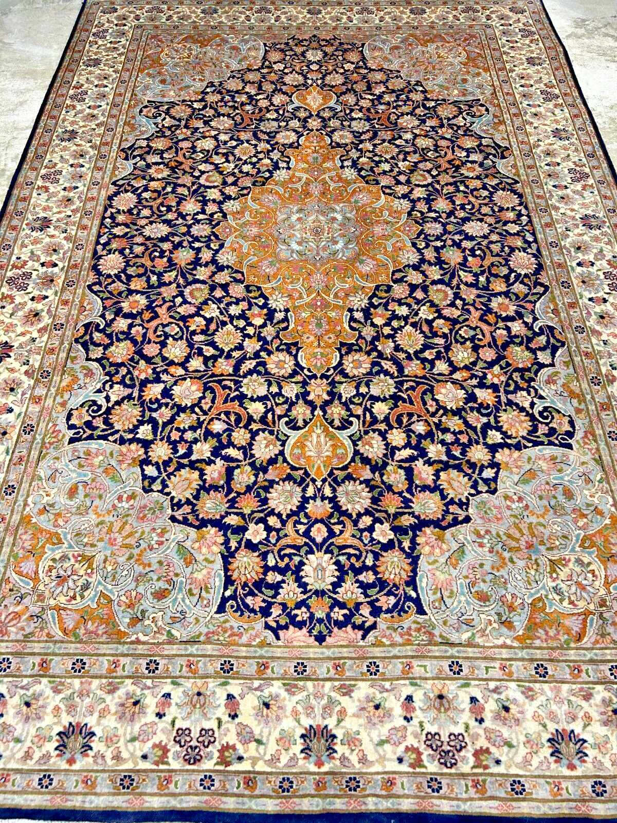 6'1"x9'4" Hand-Knotted 100% Wool Carpet - Pakpersian Kashane Area Rug