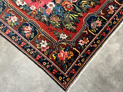 5'2"x8' Hand-Knotted 100% Wool Pile Bakhtiarie Carpet - Area Rug