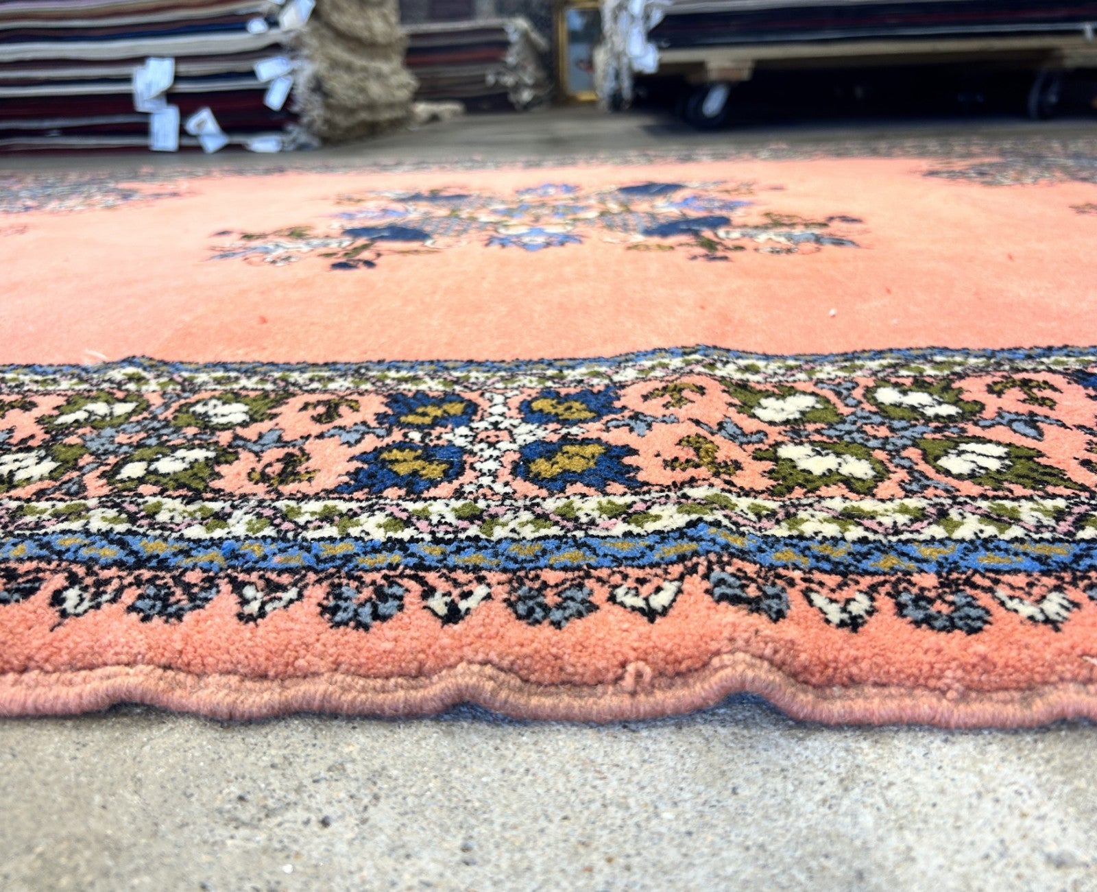 6'10"x9'1" Hand-Knotted 100% Wool Pile Morocco Carpet - Area Rug