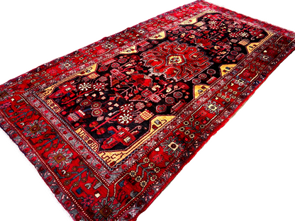 5'0" x 9'11" Hand-Knotted 100% Wool Pile Nahavande Area Rug - Carpet
