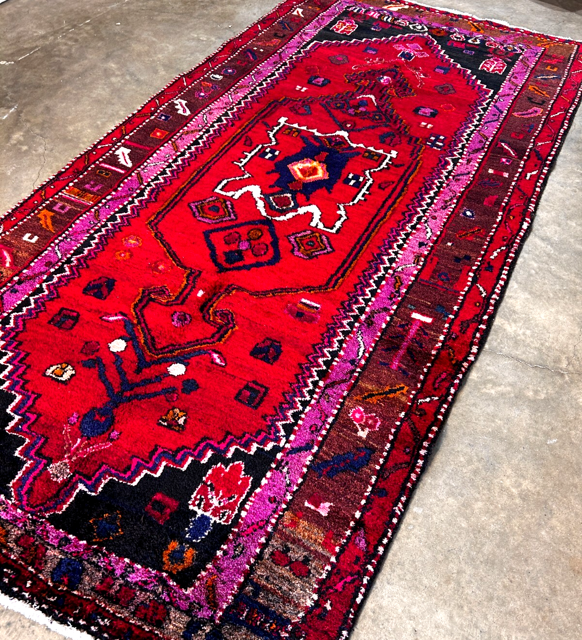 4'5" x 8'10'' Hand-Knotted 100% Lamb Wool Mousele Area Rug - Carpet