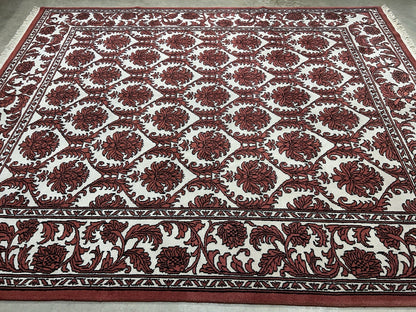 8’x9’11” Hand-Knotted 100% Wool Pile Oriental Area Rug - Carpet