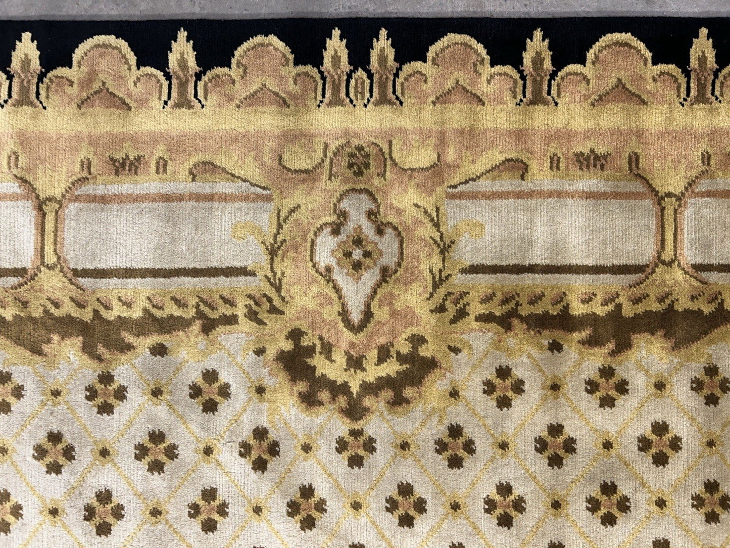 8’2”x10’1” Hand-Knotted 100% Wool Pile Oriental Area Rug - Carpet