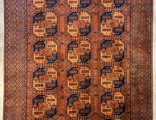 8'8"x12'1" Hand-Knotted 100%  Wool Pile Bokhara Rug
