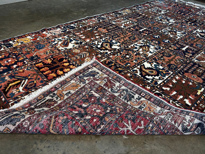 5'2" x 9'9" Hand-Knotted 100% Wool Pile Bakhtiarie Area Rug - Carpet