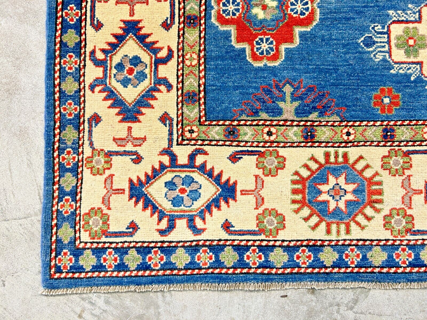 6'x8'8" Hand-Knotted 100% Wool Carpet - Fine Kazak Area Rug