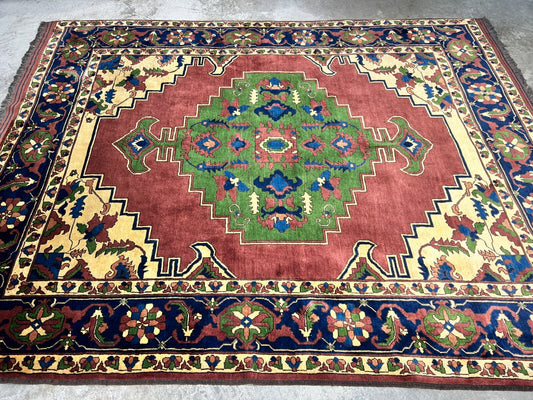 6'6"x 8'3" Hand-Knotted 100% Lamb Wool Carpet - Afghan Area Rug